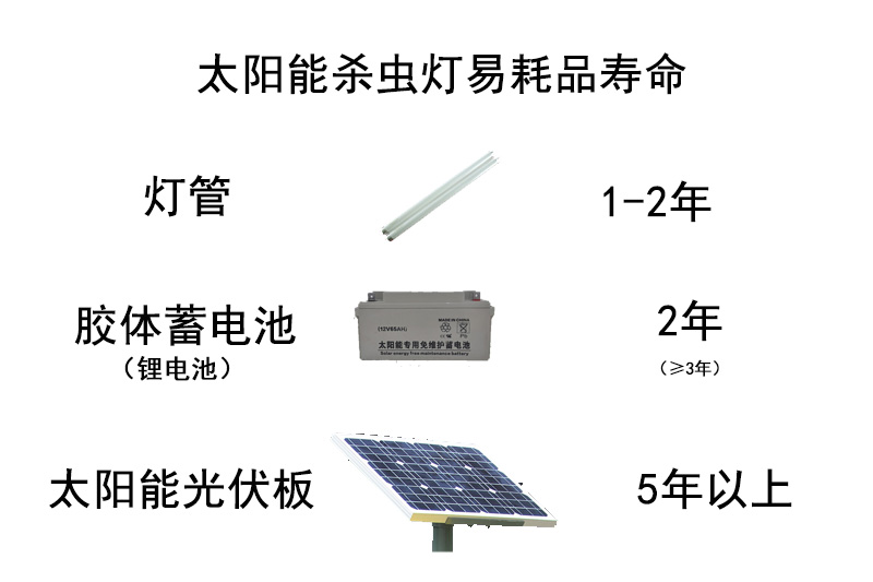 太陽能殺蟲燈壽命使用多久